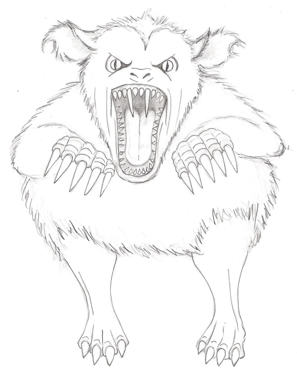 artist impression of the Burnell Beast